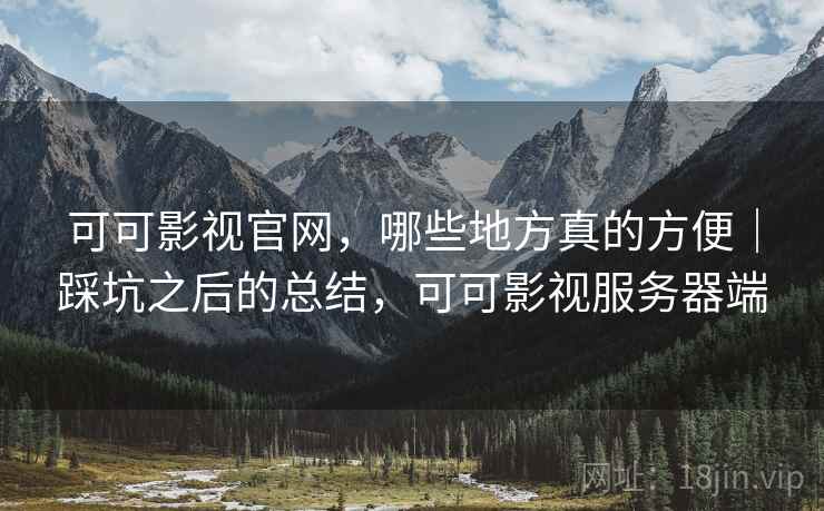 可可影视官网，哪些地方真的方便｜踩坑之后的总结，可可影视服务器端