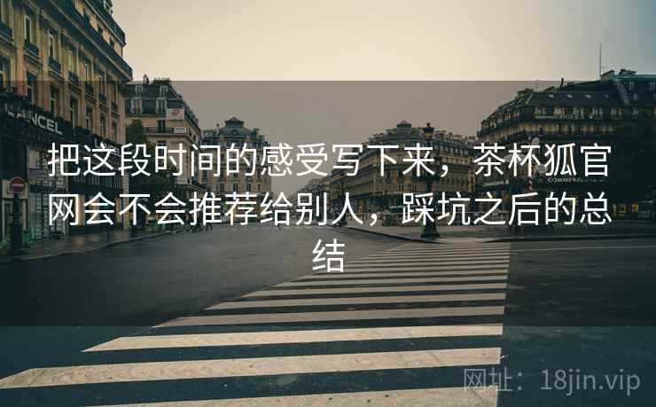 把这段时间的感受写下来,茶杯狐官网会不会推荐给别人,踩坑之后的总结 把这段时间的感受写下来,茶杯狐官网会不会推荐给别人,踩坑之后的总结