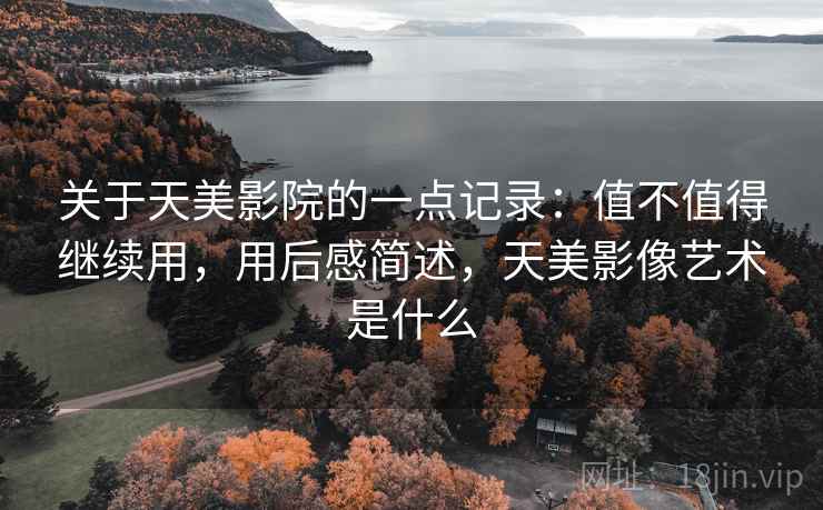 关于天美影院的一点记录：值不值得继续用，用后感简述，天美影像艺术是什么