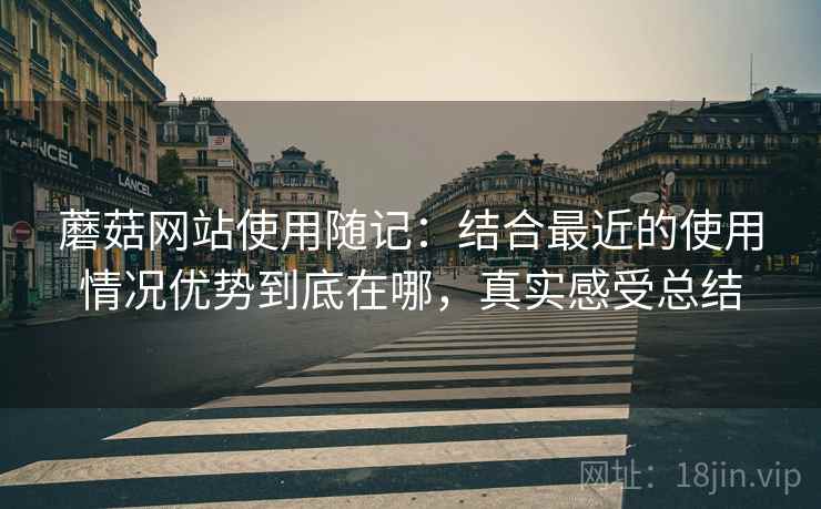 蘑菇网站使用随记:结合最近的使用情况优势到底在哪,真实感受总结 蘑菇网站使用随记:结合最近的使用情况优势到底在哪,真实感受总结