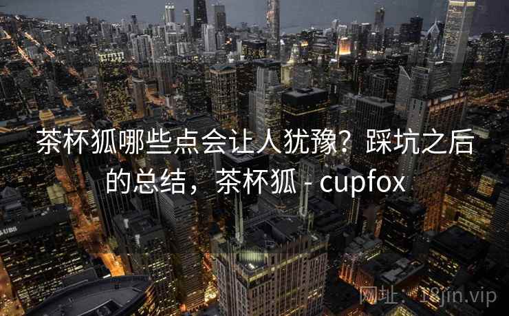 茶杯狐哪些点会让人犹豫？踩坑之后的总结，茶杯狐 - cupfox